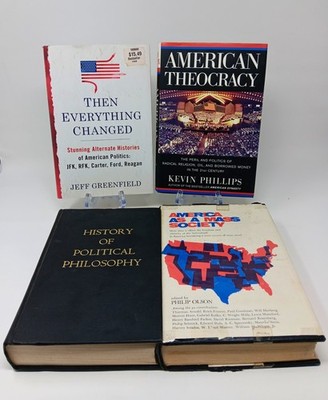 American History Politics Book Lot 4 Theocracy Then Everything Changed Olson