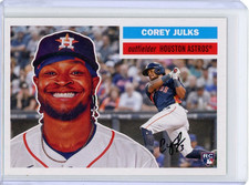 2023 Topps Archives Corey Julks Houston Astros Rookie '56 Design Card #62. rookie card picture