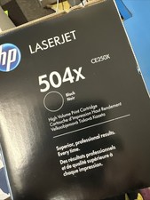 Image of HP Laserjet 504X Toner Cartridge Ink Black Genuine Sealed New