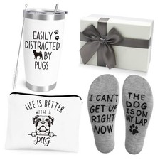 Birthday Gifts for Best Friend Sister, Animal Lovers Pug Gifts For Pug Lovers