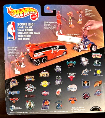 Mattel Hot Wheels 1998 NBA Radical Rides MICHAEL JORDAN #23