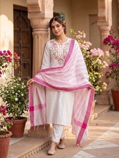Indian Cotton Floral Kurta Kurti Designer Women Ethnic Dress Top Tunic Party