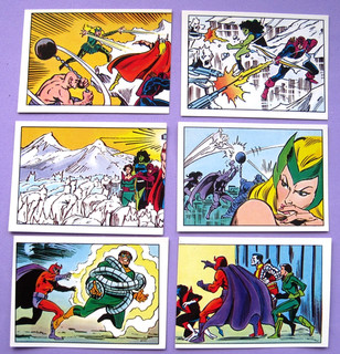 MARVEL SECRET WARS PANINI 1986 6 STICKERS #'s 52/53/57/59/73/77 VG