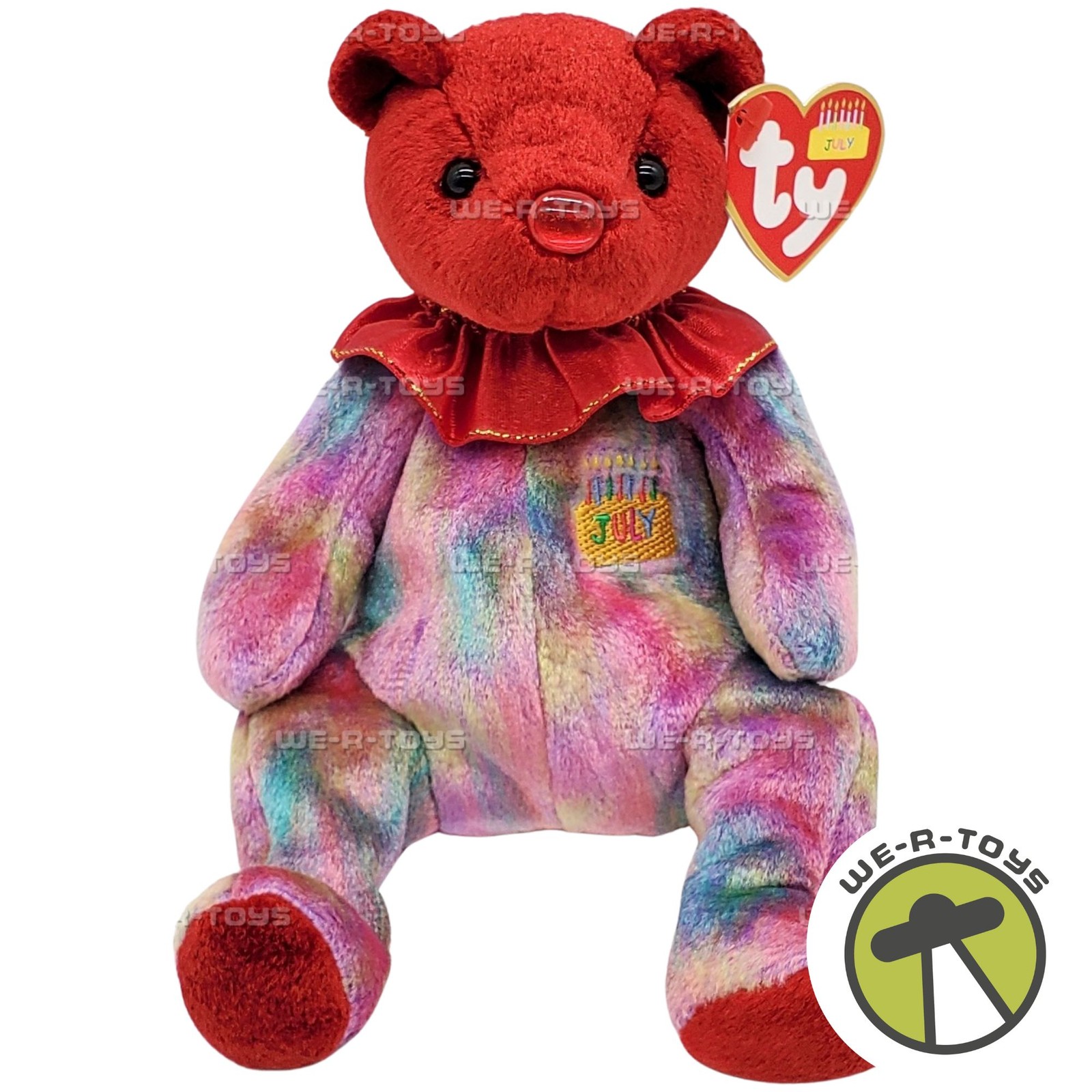 Ty Beanie Babies July the Birthday Bear Plush 2001