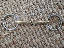 Stubben Steeltec Sweet Copper Single Joint Loose Ringer Bit, 5.25 in
