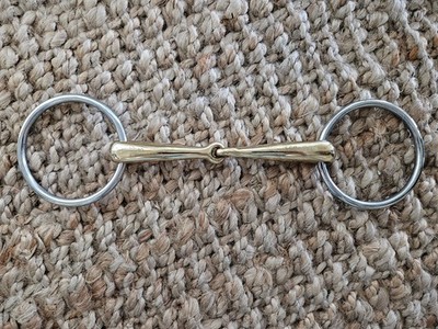 Stubben Steeltec Sweet Copper Single Joint Loose Ringer Bit, 5.25 in