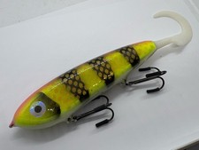 10" Hot Tails Jaw Jacker Squirrelly Pink Lemonade Glidebait Jerkbait Musky Lure