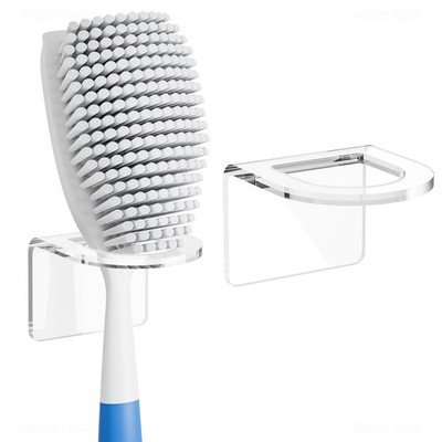 NiHome Clear Acrylic Kitchen Sink Brush Holder 2PCS, Universal Fit... 
