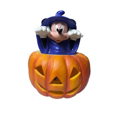 Vintage 1996 Trendmasters Disney Minnie Mouse Witch Pumpkin Halloween Light