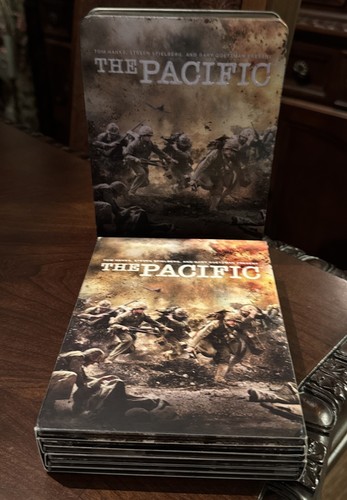 The Pacific 6 Disc DVD Set Complete HBO Series Tin Case Metal Box (VGC Discs) - 第 1/8 張圖片
