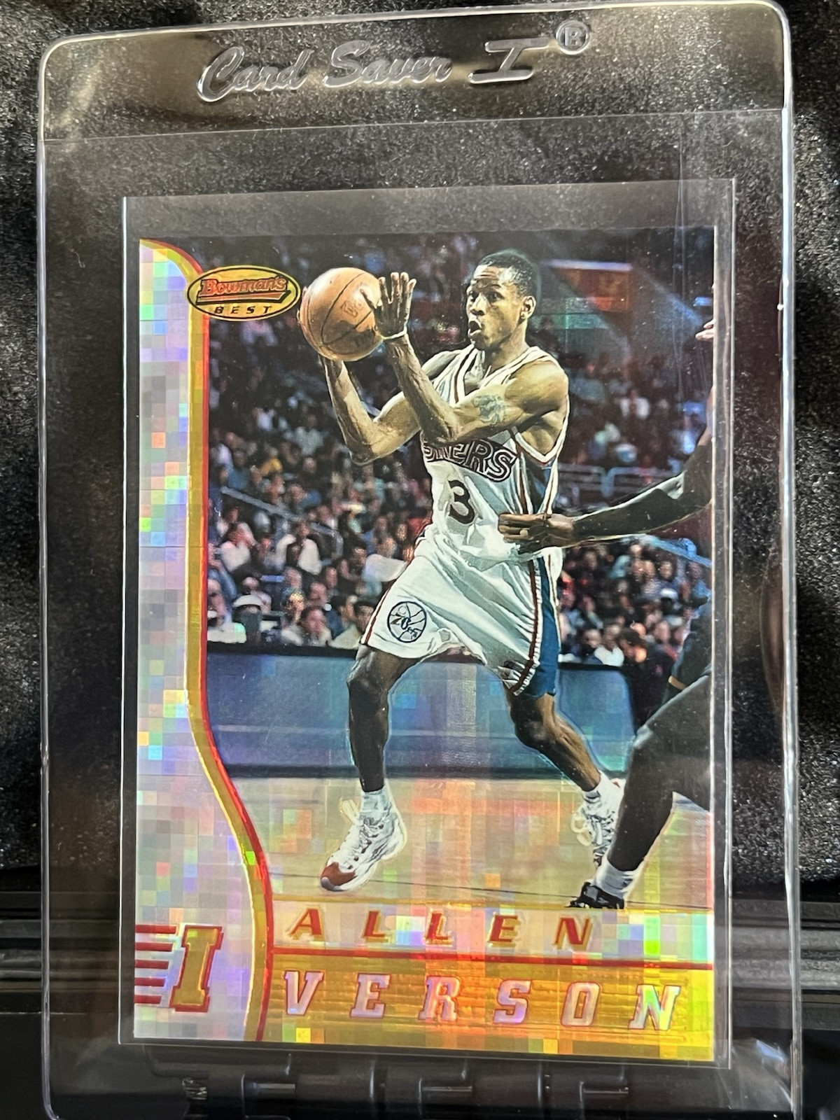 1996-97 Bowman's Best - Rookie Card Atomic Refractor #R1 Allen Iverson Near Mint