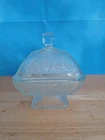 Vintage Jeanette Acorn And Oak Leaves Candy Dish With Lid