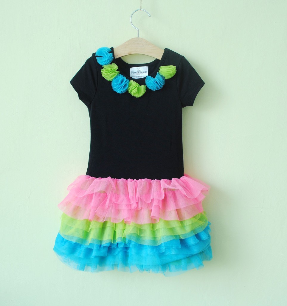 Rare Edition Girls Black Top & Rainbow Rara Tutu Dress Size 5 6 6X  ''frozen'' | eBay