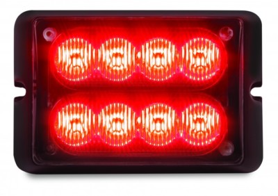Custer Products Dual Row High Power Red LED Warning Light