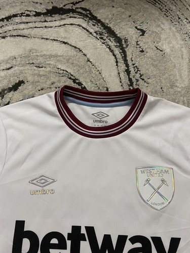West Ham United FC Match Worn Nayef Aguerd #27 Away Football Shirt Player Issue - Picture 4 of 16