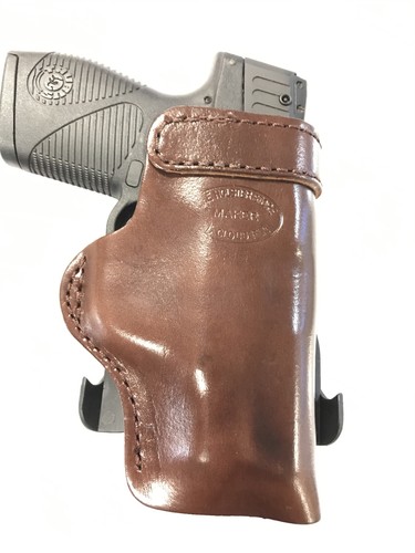 Leather Kydex Paddle Gun Holster LH RH For Ruger SR9c compact - Picture 4 of 5