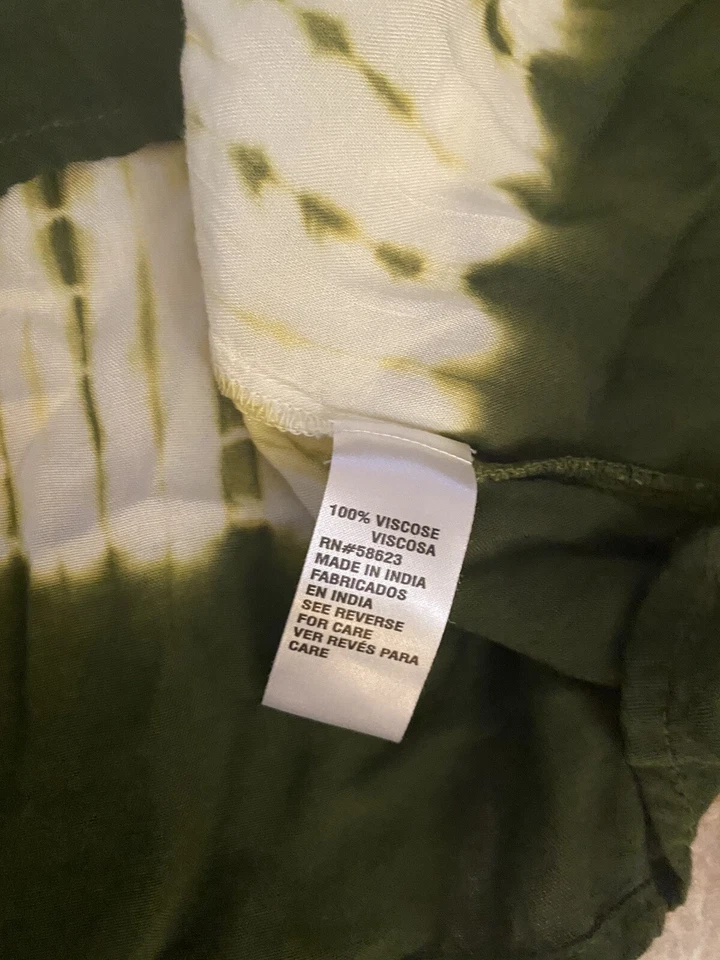 Claudia Richard L Tie Dye Lightweight Top Blouse Boho Tunic Printed  - Image 4 of 4