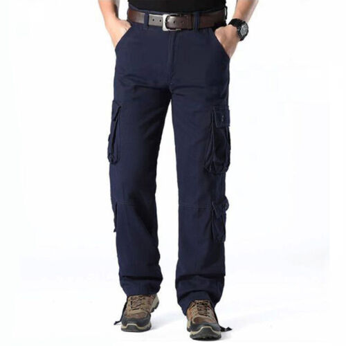 Herren Cargo Combat Hose Viele Taschen Arbeitshose Jagd Wandern Camping DE - Bild 9 von 18