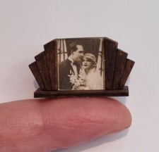 Dolls House 12th Scale Art Deco Wooden Frame that you can change the picture.