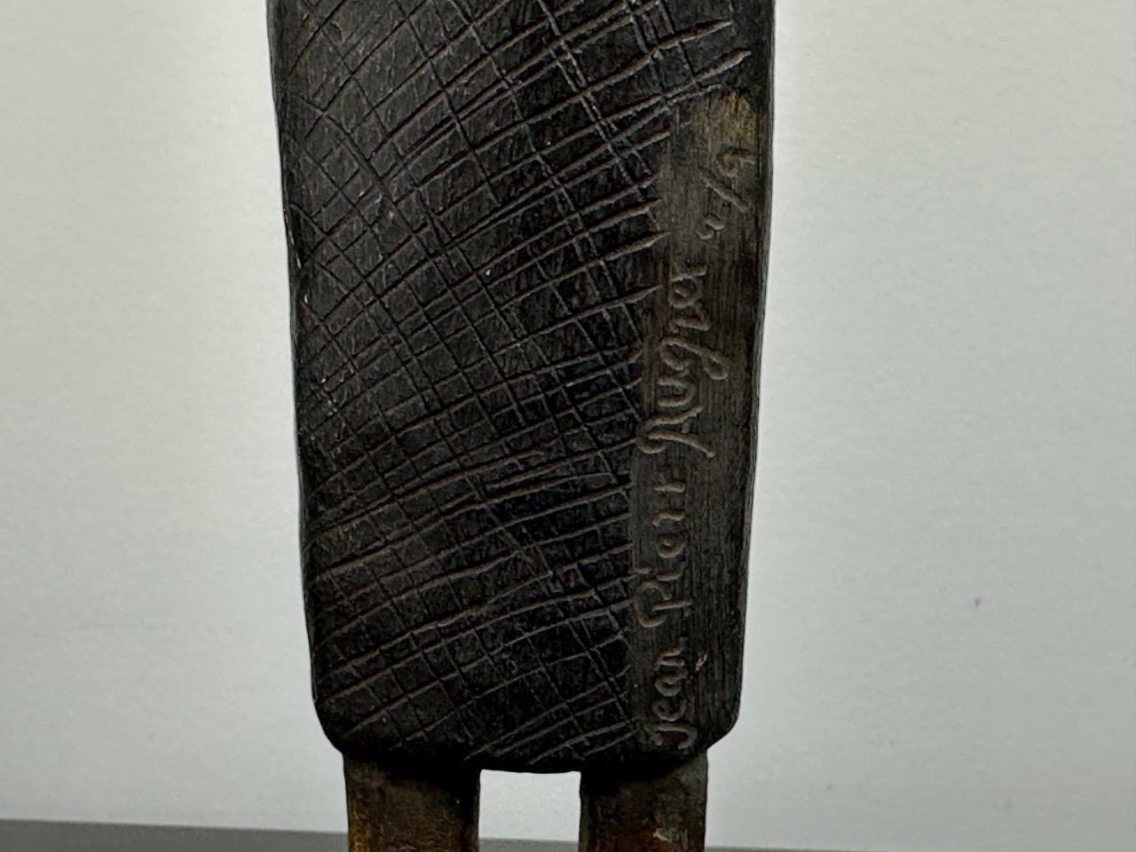 JEAN-PIERRE AUGIER BRONZE SCULPTURE " TALL LADY " SIGNED AND NUMBERED