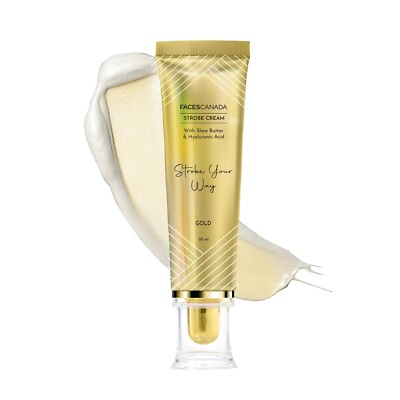 FACES CANADA Strobe Cream Shea Butter & Hyaluronic Acid - Gold, 30g
