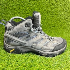 Merrell Moab 2 Mid Womens Size 10 Gray Black Outdoor Waterproof Hiking Boots