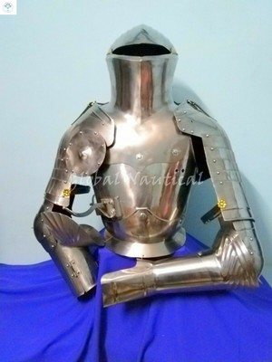 Mittelalterlich Knight Armor Suit Full Tjost Battle Bereit Tragbare Armor