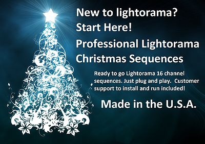 ~New~ Professional Light-O-Rama 16 channel sequences. $9.99 each. Best on Ebay!