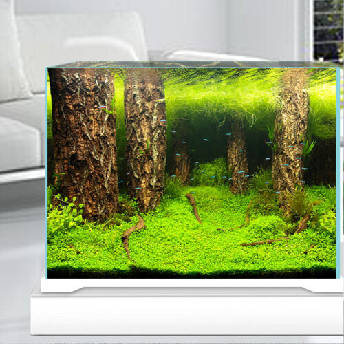 HD Fish Tank Background 3D Double Sided Aquarium Decor Backdrop Sticker  Ornament | eBay