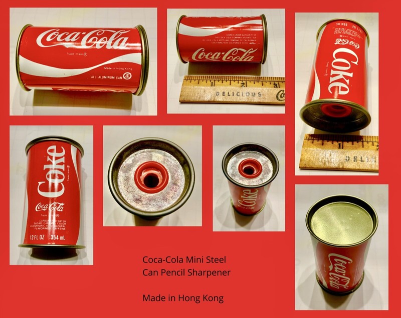 Coca-Cola Minature Steel Can Pencil Sharpener (Make Offer)