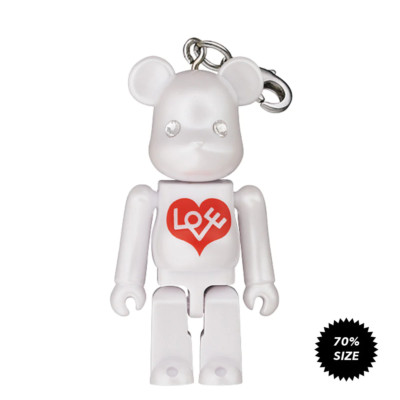 MEDICOM TOY BEARBRICK Love Bianco HAPPY Alexander Girard 70