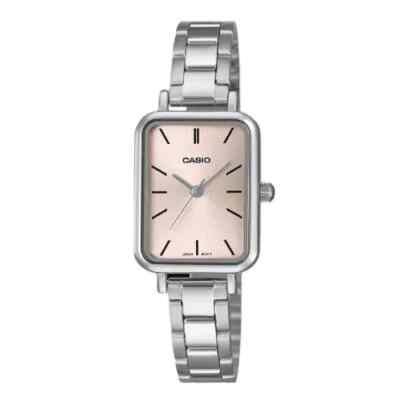 Casio LTP-V009D-4E Analoge Damenarmbanduhr mit silbernem Metallband |...