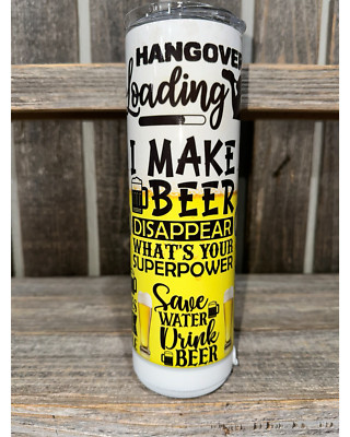 Bluetooth Speaker I Make Beer Disappear 20oz oz 20 oz. 20oz. Sublimation Tumbler