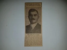 Thomas Tom Lynch Baseball 1924 Sporting News National League