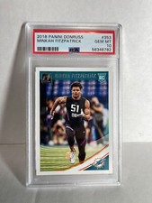 MINKAH FITZPATRICK 2018 DONRUSS   PSA 10 GEM POP 2 RC ROOKIE STEELERS