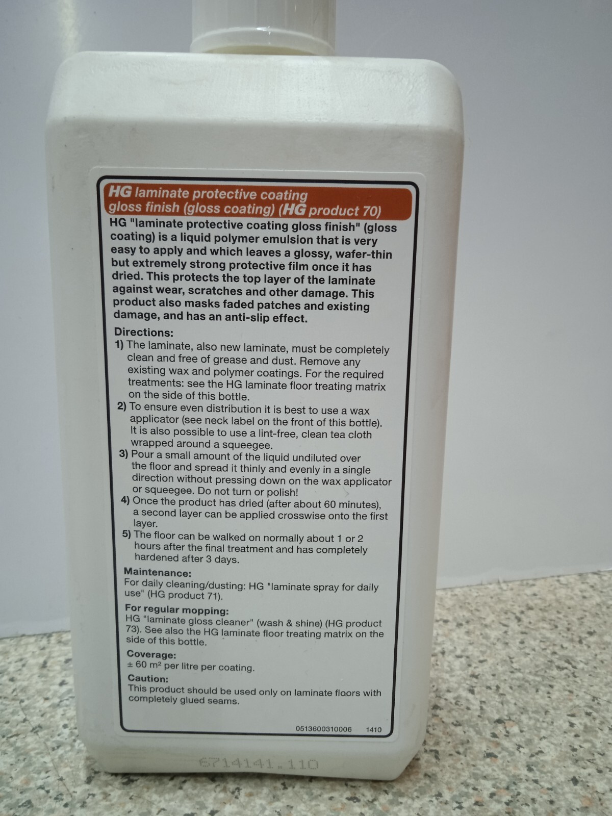 HG Laminate Protective Coating Gloss Finish (Gloss Coating) 1L (70