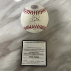 Niefi Perez Signed Autographed Baseball Hidden Authentics & Case