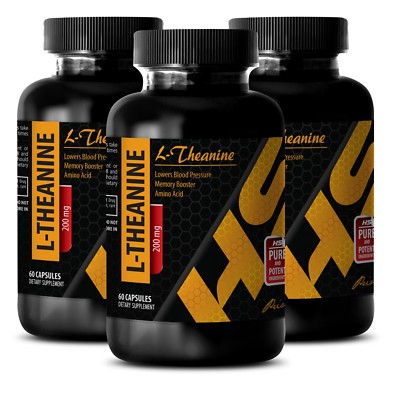 antidepressant pills - L-Theanine 200mg - brain support - 3 Bottles