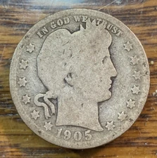 1905-S Better Barber Quarter Nice Original Good/AG CHRC