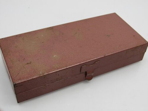 Vintage Indestro 6072 1/4" Ratsche Steckschlüsselsatz Box Koffer Metall rot Posten - Bild 13 von 15