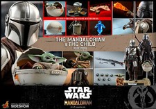 STAR WARS The Mandalorian & Grogu Deluxe Figure 1/6 Hot Toys Sideshow TMS015
