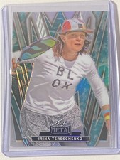 IRINA TERESCHENKO 2024 Leaf Metal Pickleball #19 Prismatic Water 9/25 (H4)