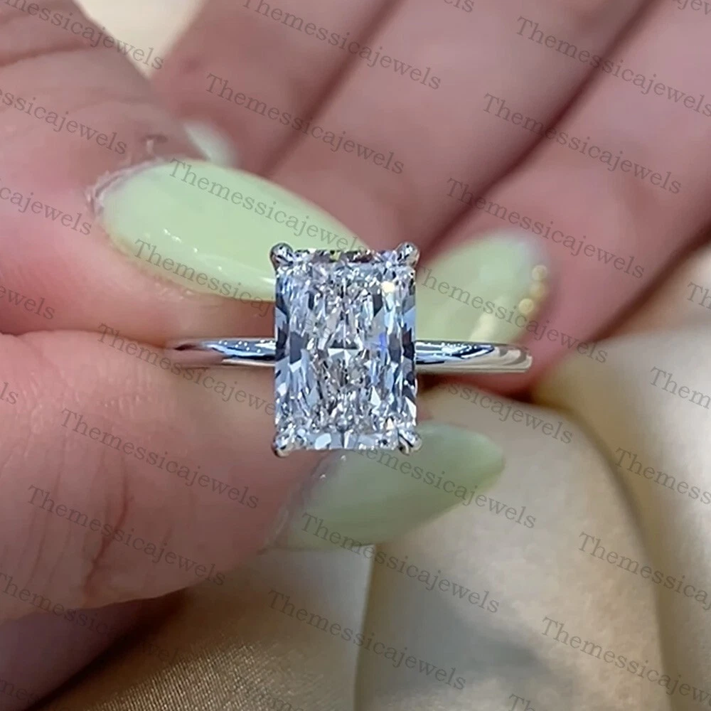 10x8 cheap radiant moissanite