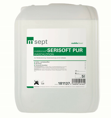 msept Serisoft Pur 5 Liter Hautpflegende Waschlotion Cremeseife Seifen-Creme