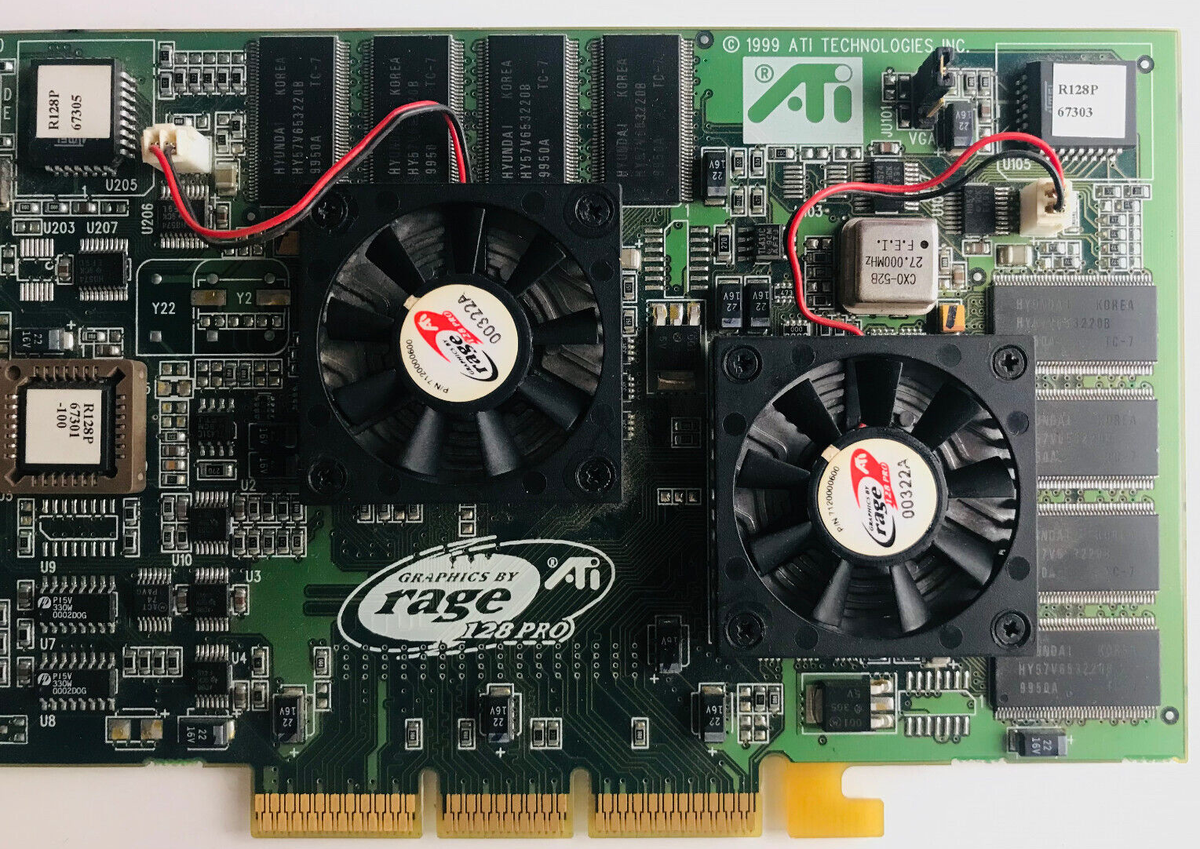 RETRO GAMING* ATI Rage Fury Maxx AGP 128 Pro (TESTED) | eBay