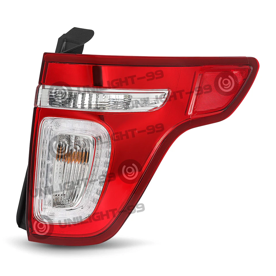 LED Tail Light For 2011-2015 Ford Explorer Red Clear With Bulbs Passenger Side - Image 2 of 4