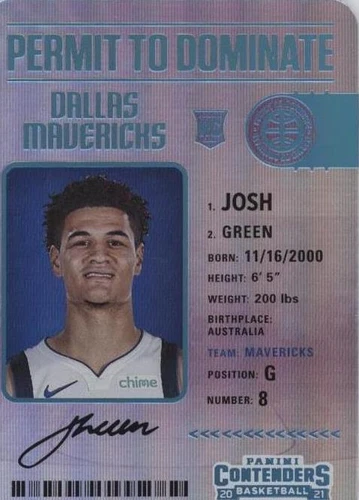 2020-21 Panini Contenders - Josh Green #8