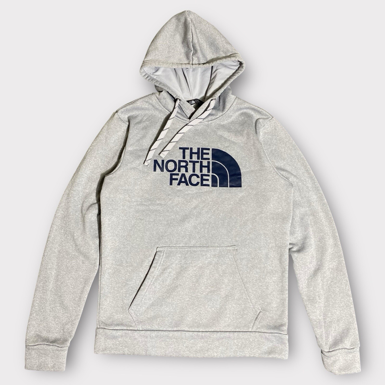 The North Face Hoodie Mens S Gray Heathered Pullover Sweatshirt Outdoor Hiking