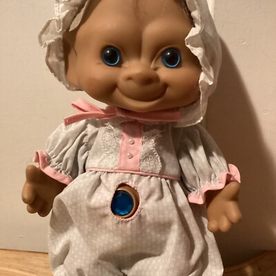 制コレ7up!baby's（レア） ACE Troll Doll Baby Treasure Troll with Blue Eyes Gem Belly Button