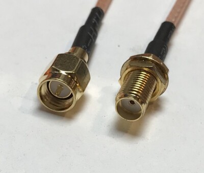 SMA MALE to SMA Female Coaxial Cable RG316 USA LOT Pick Your Length USA MADE